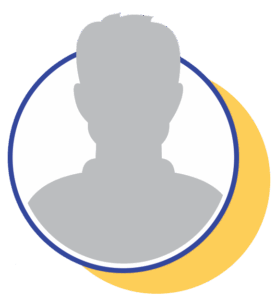 Grey male silhouette icon