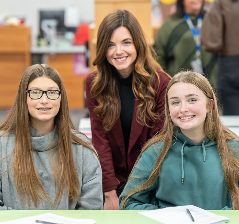 woman-with-two-middle-school-students